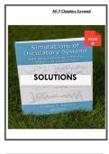 Solutions Manual for Simulations of Oscillatory Systems 1st Edition by Butikov &lpar;1&rpar;