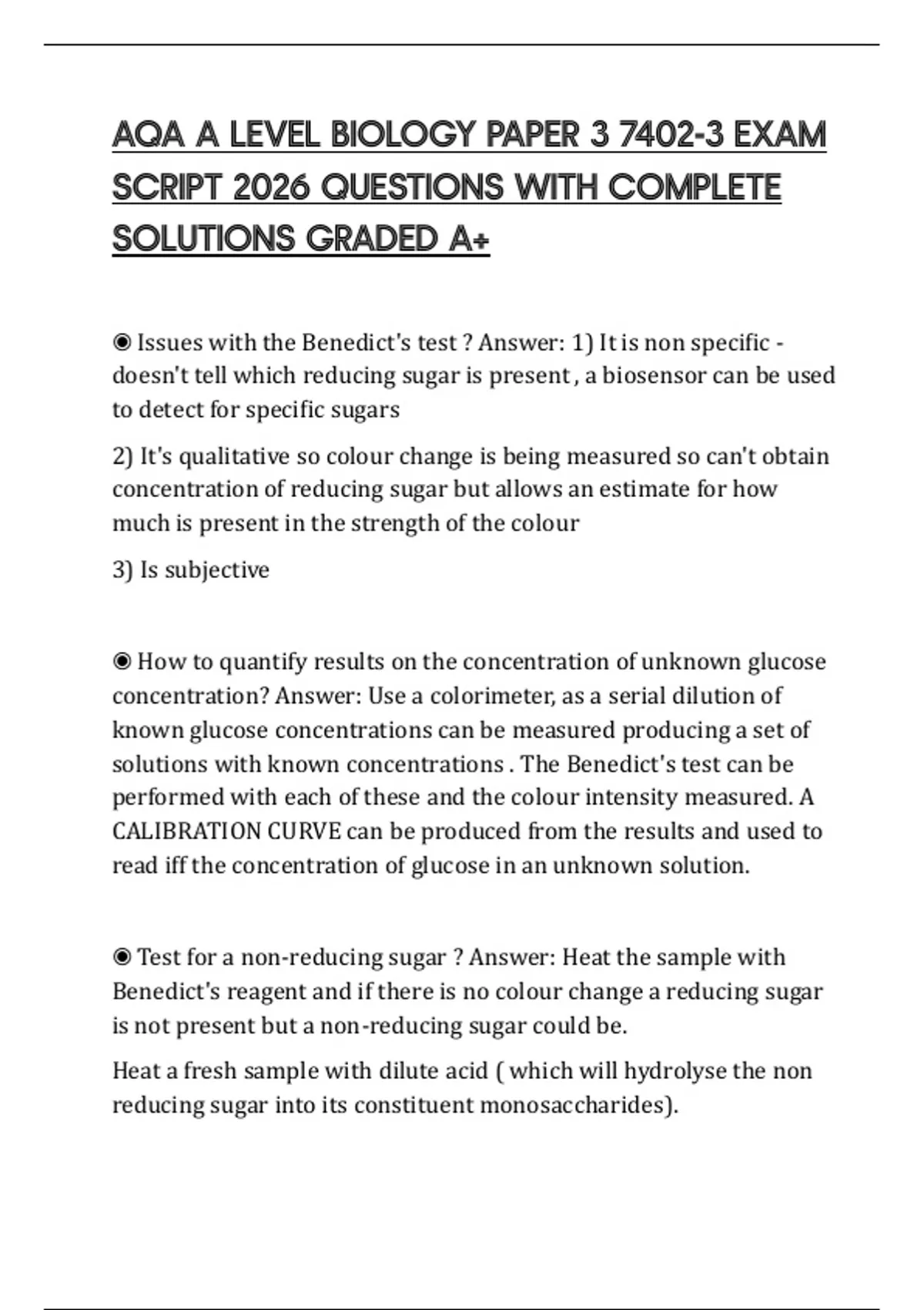 107. aqa a level slr15 translators - craig 'n' dave... AQA A LEVEL BIOLOGY PAPER 3 7402-3 EXAM SCRIPT 2026 QUESTIONS WITH ...