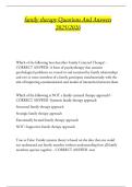 family therapy Questions And Answers 2025&sol;2026
