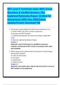 NDT Level II Technician Exam With Actual Questions & Verified Answers&comma; Plus Explained Rationales&sol;Expert Verified For Guaranteed 100&percnt; Pass 2026&sol;Latest Update&sol;Instant Download Pdf