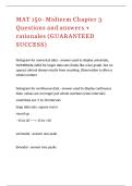 MAT 150- Midterm Chapter 3 Questions and answers &plus; rationales &lpar;GUARANTEED SUCCESS&rpar;&period;