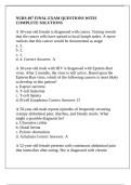 NURS 497 FINAL EXAM QUESTIONS WITH COMPLETE SOLUTIONS
