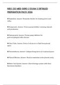 NSG 233 MED SURG 2 EXAM 3 DETAILED PREPARATION PACK 2026