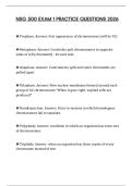 NSG 500 EXAM 1 PRACTICE QUESTIONS 2026