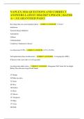 NAPLEX 2026 QUESTIONS AND CORRECT ANSWERS &vert; NAPLEX ACTUAL 2026-2027 EXAM QUESTIONS TEST BANK WITH QUESTIONS AND ANSWERS & NAPLEX PRACTICE QUESTIONS WITH 100&percnt; CORRECT ANSWERS LATEST 2024 GRADED A&plus;