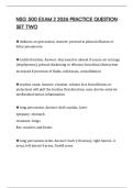 NSG 500 EXAM 2 2026 PRACTICE QUESTION SET TWO