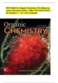TEST BANK for Organic Chemistry 7th Edition by Janice Smith &colon; ISBN&semi; 9781266223938 &vert; All Chapters 1 - 29 &vert; Latest Edition&period;