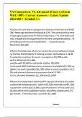 VA Contractors&colon; VA Advanced &lpar;Class A&rpar; Exam With 100&percnt; Correct Answers &ndash; Latest Update 2026&sol;2027 &vert; Graded A&plus;&period;