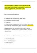 AAERT CER EXAM BANK 2026&sol;2027 ACTUAL EXAM QUESTIONS AND CORRECT ANSWERS &vert; RATED A&plus; &vert; VERIFIED &vert; &vert; 100&percnt; GUARANTEED PASS&excl;&excl;