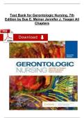 Gerontologic Nursing&comma; 7th Edition &mdash; Complete Test Bank &lpar;Meiner & Yeager&rpar;