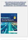 Burns & Grove&rsquo;s The Practice of Nursing Research&comma; 9th Edition &mdash; Complete Test Bank &lpar;Jennifer Gray & Susan Grove&rpar;