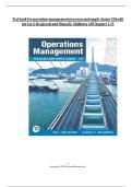 Test Bank for Operations Management &ndash; 2025 Edition &vert; Practice Questions & Assessments