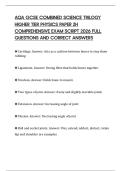 AQA GCSE COMBINED SCIENCE TRILOGY HIGHER TIER PHYSICS PAPER 2H COMPREHENSIVE EXAM SCRIPT 2026 FULL QUESTIONS AND CORRECT ANSWERS