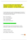 CMAA EXAM PRACTICE QUESTIONS AND CORRECT ANSWERS &vert; LATEST UPDATE 2026&sol;2027 &vert; GRADED A&plus; &vert; GUARANTEED PASS&excl;&excl;