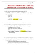 Workplace Readiness Skills Exam 2025 &vert; Brand New Exam Questions & Answers