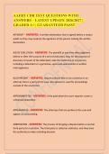 AAERT CDR TEST QUESTIONS WITH ANSWERS &ndash; LATEST UPDATE 2026&sol;2027 &vert; GRADED A&plus; &vert; GUARANTEED PASS&excl;&excl;