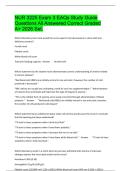 NUR 3225 Exam 3 EAQs Study Guide Questions All Answered Correct Graded A&plus; 2026 Set&period;