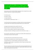 NUR3225 Exam 1 &lpar;EAQs&rpar; Final Test Quizzes All Answered Correct Rated A&plus; 2026&period;