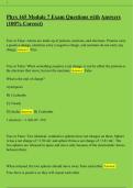 Phys 165 Module 7 Exam Questions with Answers &lpar;100&percnt; Correct&rpar;