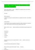 NURS 3225 Final Exam Questions and Correct Answers&period;
