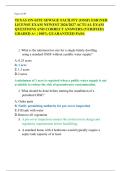 TEXAS ON-SITE SEWAGE FACILITY &lpar;OSSF&rpar; LICENSE EXAM NEWEST 2026&sol;2027 ACTUAL EXAM QUESTIONS AND CORRECT ANSWERS &lpar;VERIFIED&rpar; GRADED A&plus; &vert; 100&percnt; GUARANTEED PASS&period;