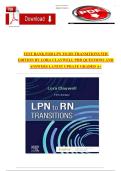 LPN to RN Transitions 5th Edition &ndash; Complete Test Bank by Lora Claywell&comma; PhD &vert; Updated Questions and Answers