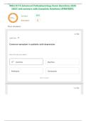 WGU D115 Advanced Pathophysiology Exam Questions 2026 &vert;2027 and answers with Complete Solutions UPDATED&excl;&excl;&excl;&period;