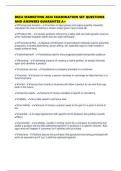 DECA MARKETING 2026 EXAMINATION SET QUESTIONS AND ANSWERS GUARANTEE A&plus;