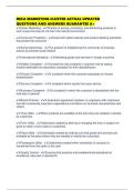 DECA MARKETING CLUSTER ACTUAL UPDATED QUESTIONS AND ANSWERS GUARANTEE A&plus;