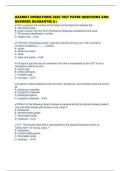 HAZMAT OPERATIONS 2026 TEST PAPER QUESTIONS AND ANSWERS GUARANTEE A&plus;