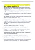 HAZMAT OPERATIONS LATEST 2026 EXAM QUESTIONS AND ANSWERS GUARANTEE A&plus;