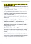 HAZMAT OPERATIONS PRACTICE EXAM QUESTIONS AND ANSWERS GUARANTEE A&plus;