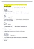 FIBER OPTICS ACTUAL QUESTIONS AND ANSWERS GUARANTEE A&plus;