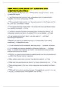 FIBER OPTICS CORE EXAM TEST QUESTIONS AND ANSWERS GUARANTEE A&plus;