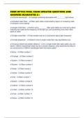 FIBER OPTICS FINAL EXAM UPDATED QUESTIONS AND ANSWERS GUARANTEE A&plus;