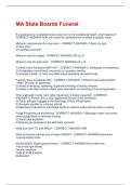 MA State Boards Funeral Questions and answers latest update
