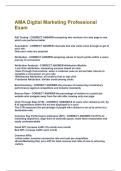 AMA Digital Marketing Professional Exam Questions and answers latest update