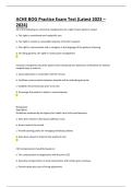 ACHE BOG Practice Exam Test Complete Study Guide and Test Bank with Questions&comma; Answers&comma; and Detailed Rationales for Healthcare Executives