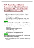 Bundle for &lpar;RBC&rpar; Relationship and Behavioral Competency 1 2 and  3 Test Questions And Correct Answers &lpar;Verified Answers&rpar; Plus Rationales 2026 Q&A &vert; Instant