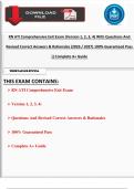 RN ATI Comprehensive Exit Exam &lpar;Version 1&comma; 2&comma; 3&comma; 4&rpar; With Questions And Revised Correct Answers & Rationales &lpar;2024 &sol; 2025&rpar; 100&percnt; Guaranteed Pass &vert;&vert;Complete A&plus; Guide