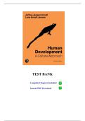 Test Bank for Human Development&colon; A Cultural Approach&comma; 4th Edition by Jeffrey Jensen Arnett