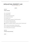 Intellectual Property Law study guide IP law notes and revision guide Patent&comma; trademark&comma; copyright study notes