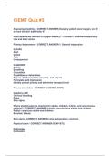 CIEMT Quiz &num;3 Questions And Answers With Verified Study Solutions Rated A&plus;