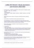 LOMA 281 Module 4 Study Questions and Answers 2023-2024