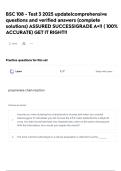 BSC 108 - Test 3 2025 update&vert;comprehensive questions and verified answers &lpar;complete solutions&rpar; ASSURED SUCCESS&vert;GRADE A&plus;&excl;&excl; &lpar; 100&percnt; ACCURATE&rpar; GET IT RIGHT&excl;&excl;