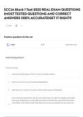 SCCJA Block 1 Test 2025 REAL EXAM QUESTIONS &vert;MOST TESTED QUESTIONS AND CORRECT ANSWERS &vert;100&percnt; ACCURATE&vert;GET IT RIGHT&excl;&excl;