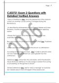 CJE3721 Exam 2 Questions with  Detailed Verified AnswersCJE3721 Exam 2 Questions with  Detailed Verified Answers