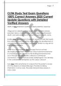 CLTM Study Test Exam Questions  100&percnt; Correct Answers 2025 Current  Update Questions with Detailed  Verified Answers