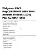 Walgreens PTCB PrepQUESTIONS WITH 100- Accurate solutions 2026&lpar; Pass GUARANTEED&rpar;&period;