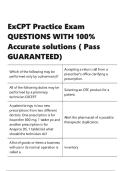 ExCPT Practice Exam QUESTIONS WITH 100- Accurate solutions &lpar; Pass GUARANTEED&rpar;&period;